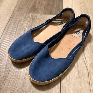 UGG Navy Espadrille Flats